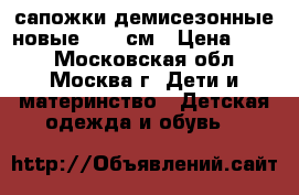 сапожки демисезонные новые 12,5 см › Цена ­ 700 - Московская обл., Москва г. Дети и материнство » Детская одежда и обувь   